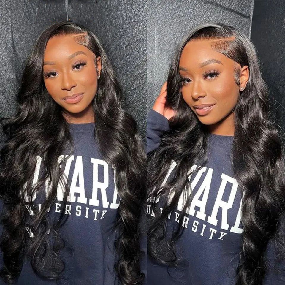 13X4 Body Wave Frontal Wig Human Hair Lace Front Wig Pre-plucked Glueless Human Hair Lace Wig Brazilian Body Wave Lace Front Wig