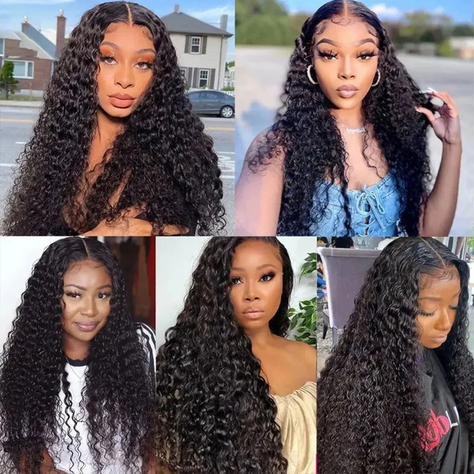 Peruvian 10A Water Wave Bundles Unprocessed Curly Human Hair Bundles Weave Remy Water Wave Hair Extensions No Tangle 12-30