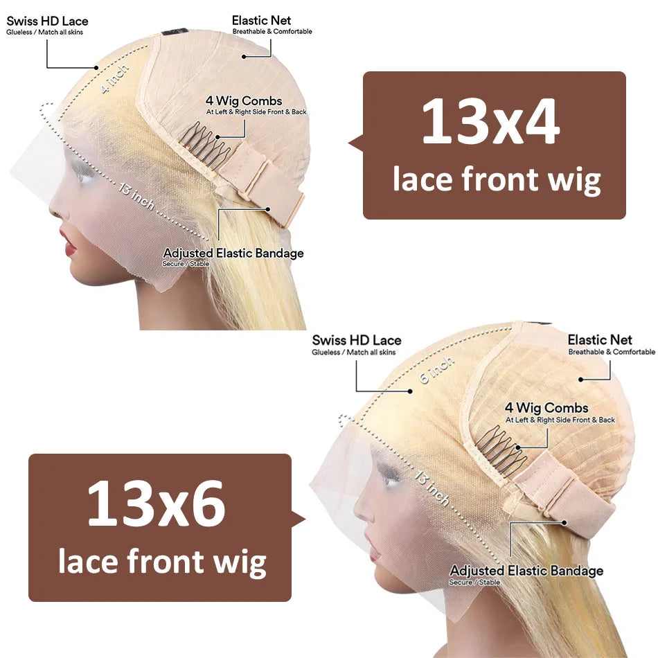 613 Blonde Lace Front Wig Human Hair Body Wave 13X6 Hd Lace Frontal Wig 13X4 Lace Front Human Hair Wig Hd Lace Wig Glueless Wigs