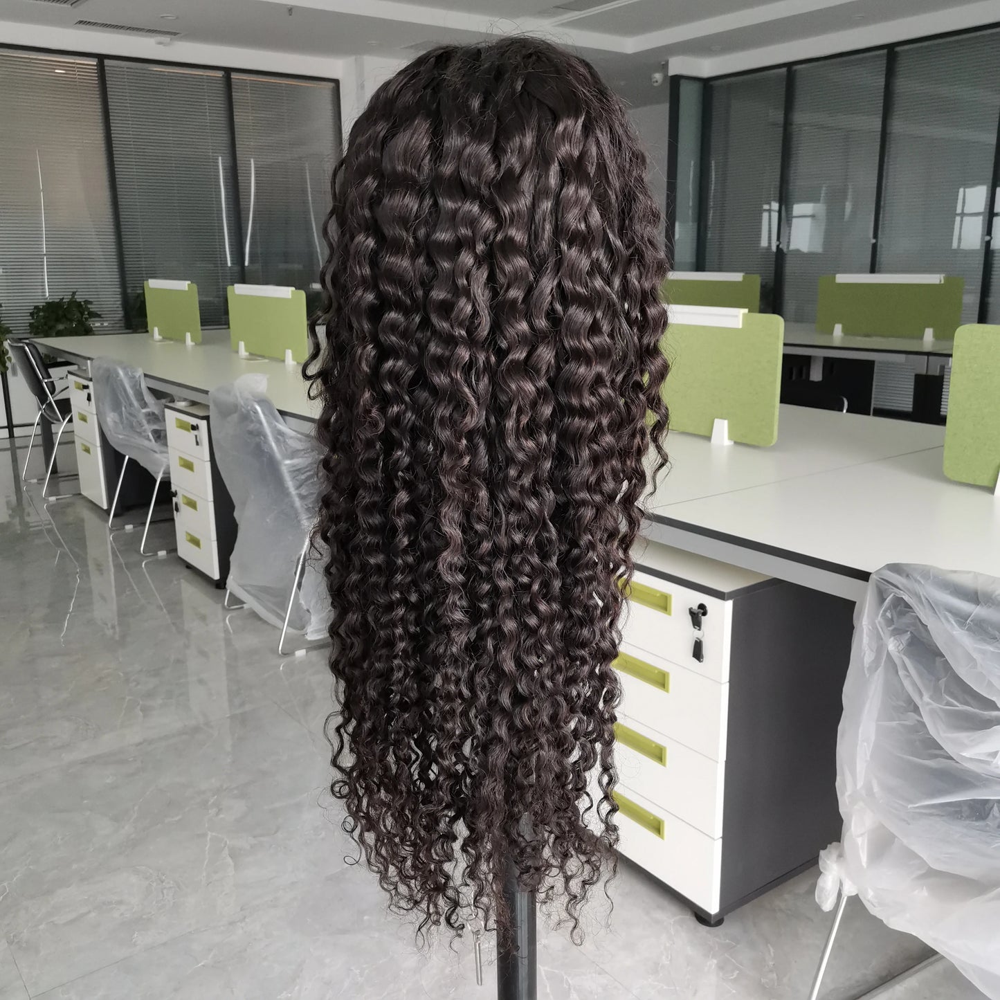 Kisshair water wave 13*4 lace frontal wig natural color ear to ear front lace wig remy Brazilian human hair wig for women