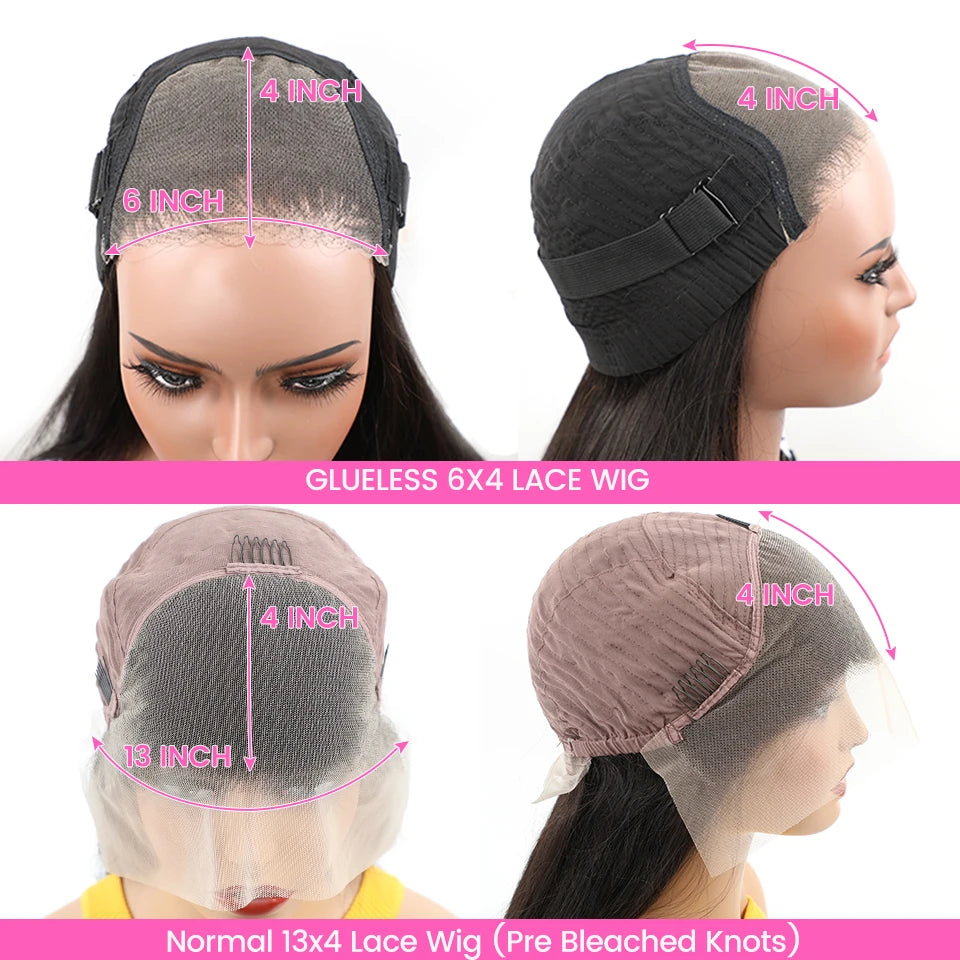 Wear Go Glueless Wig ISEE Peruvian Body Wave Pre Bleached Knots 13x4 Lace Wig 6x4 HD Wig For Women Human Hair Wigs Ready To Wear