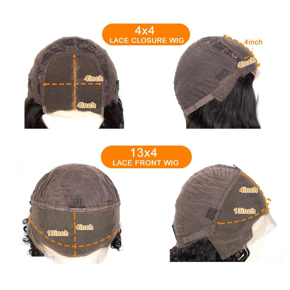 13X4 Body Wave Frontal Wig Human Hair Lace Front Wig Pre-plucked Glueless Human Hair Lace Wig Brazilian Body Wave Lace Front Wig