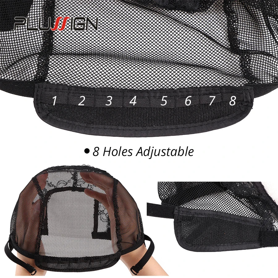 U Part Lace Wig Cap For Making Wigs Mesh Dome Cap Swiss Lace Weave Cap Ventilated Wig Cap Wigs Making Material Base Hairnet