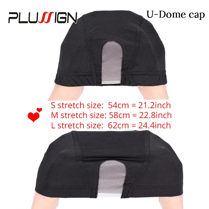 U Part Lace Wig Cap For Making Wigs Mesh Dome Cap Swiss Lace Weave Cap Ventilated Wig Cap Wigs Making Material Base Hairnet