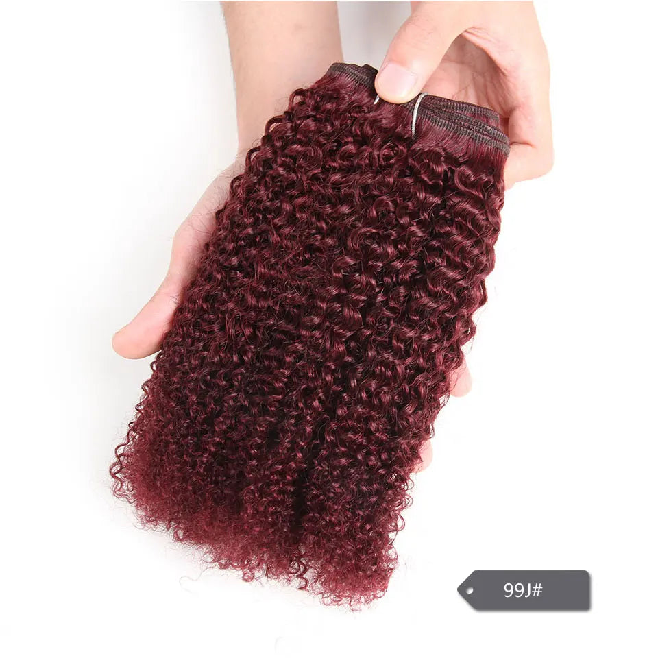 Sleek Afro Kinky Weave Curly Hair Peruvian Human Hair Weave Bundles Deal  #1B #2 #4 Brown Remy Hair Extension Free Shipping