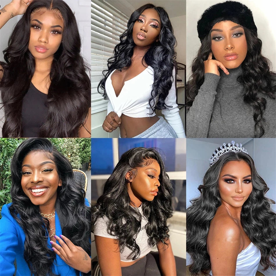 Brazilian Body Wave 3/4Bundles With 4x4 Closure 100% Human Hair Bundles With Lace Closure Virgin Hair Weave Extension For Women