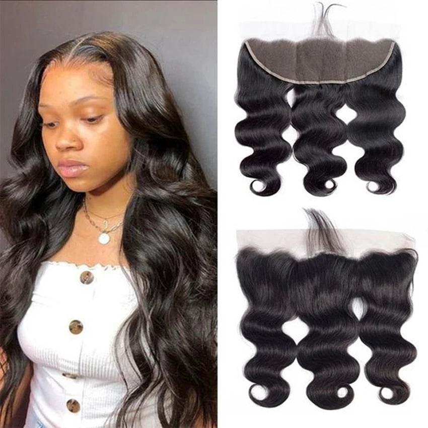 Lemoda HD Body Wave Frontal 13x4 13x6 HD Transparent Lace Frontal Closure Only 5x5 6X6 HD Closure Human Hair Remy Brazilian 24in