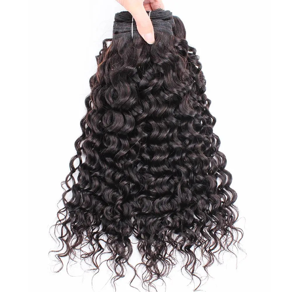 Water Wave Human Hair Bundles 12A Grade High Quality Brazilian Weaving Original Human Hair Extensions 1/3 Bundles Virgin Hair