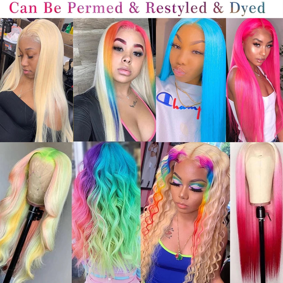 Upermall #613 Blonde 13x4 Lace Frontal Straight Pre Plucked Swiss HD Transparent 4x4 5x5 Closure 100% Remy Human Hair On Sale