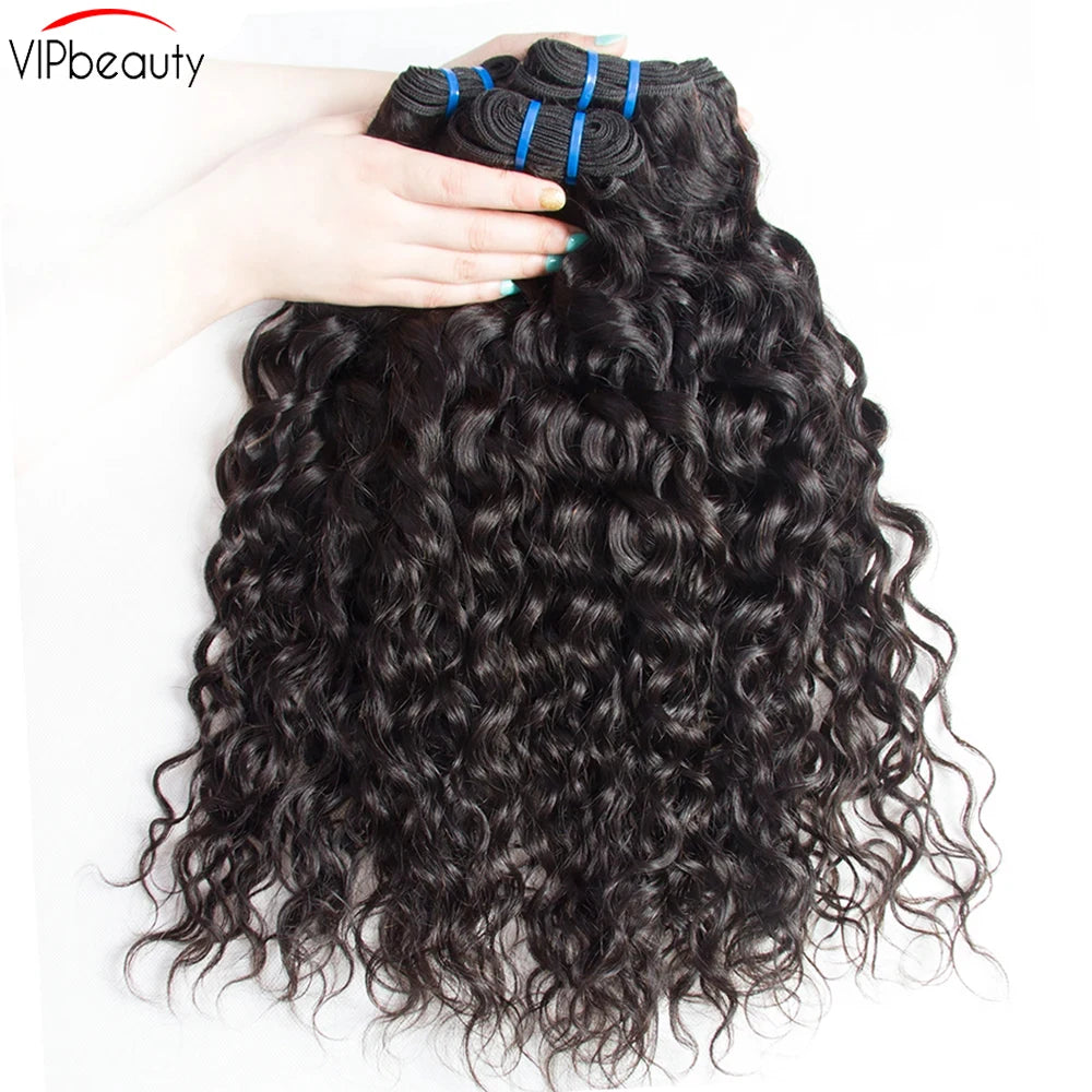30 Inch Brazilian Water Wave Human Hair Bundles VIPBeauty Water Wave Bundles For Black Women Remy Hiar Extension 1Pcs 3Pcs Deal