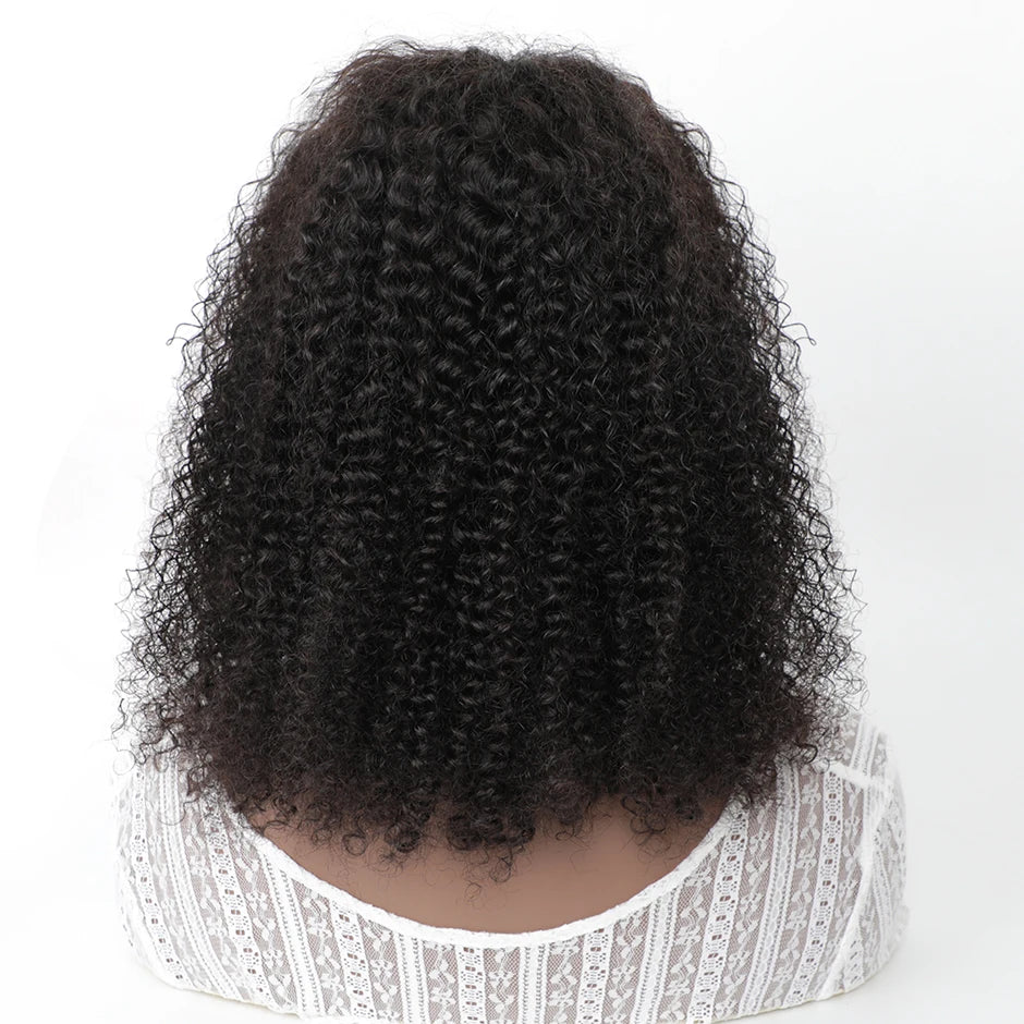 Wear Go Glueless Wig ISEE Indian Kinky Curly Short Bob 6x4 Glueless Wig Human Hair Ready To Wear 13x4 Wig Pre Bleached Knots