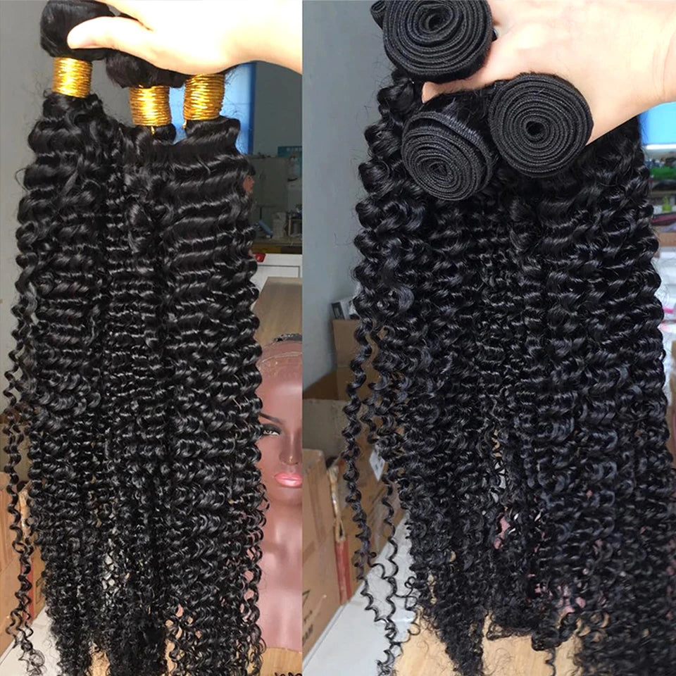 Human Hair Bundles Deep Wave Brazilian Hair Weave Bundles Water Raw Curly Bundle Remy Virgin Extension 3 4 Bundles 28 30 32 Inch