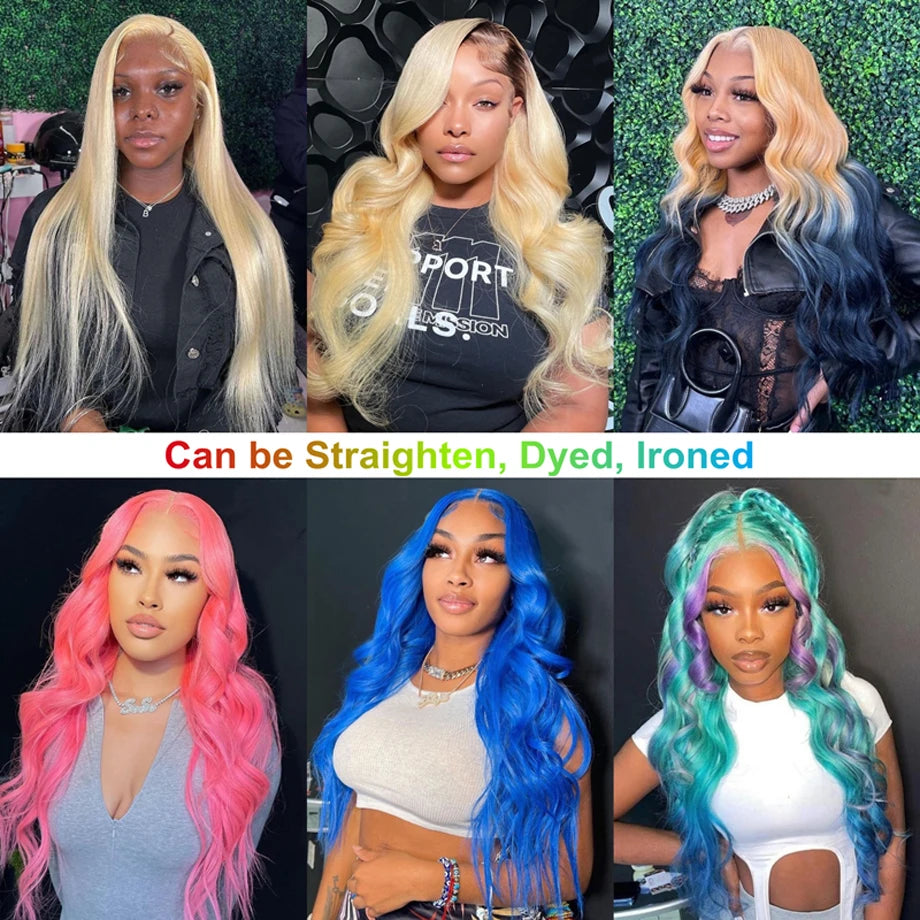 613 Blonde Wig Body Wave Hd Lace Wig 13x6 Human Hair Lace Frontal Wig Brazilian Glueless Wigs Blonde Lace Front Wig Human Hair