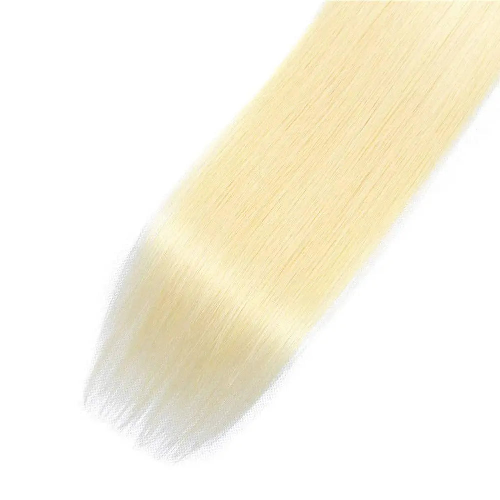 Blonde Human Hair 1 Bundles  Brazilian Straight Hair Bundle Honey Blonde Virgin Bundles Human Hair Extensions Weave 613 Color