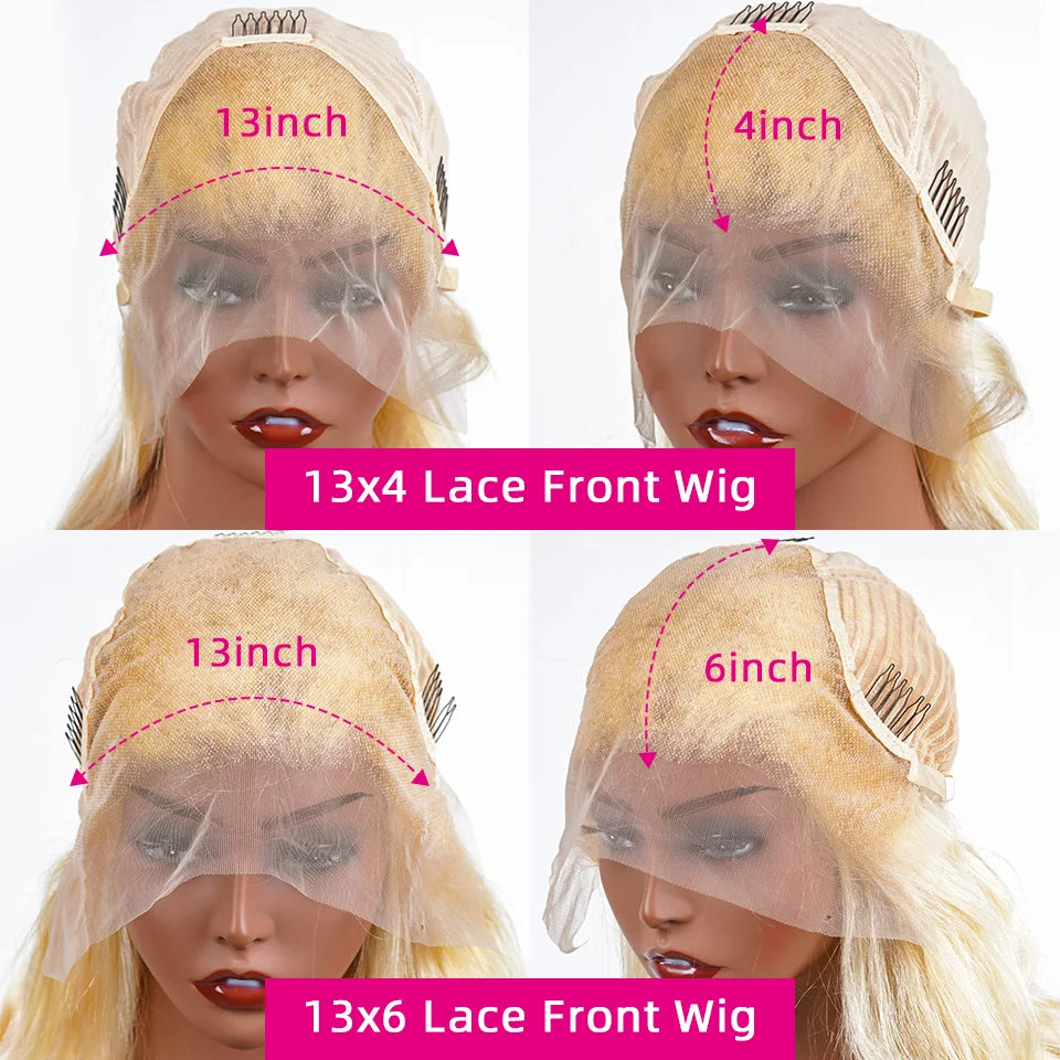 13x6 Pre Plucked Hd Transparent 613 Straight  Lace Frontal Human Hair Wig 30 Inch Lace Brazilian Wig 200 Density Lace Front Wigs