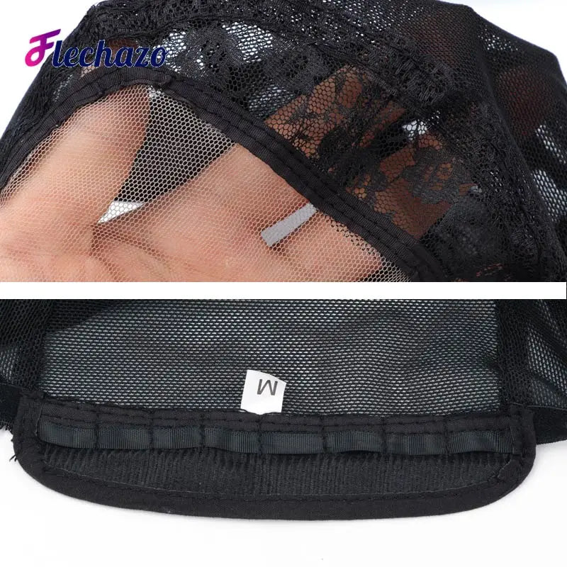 Lace Front Wig Cap For Making Wigs with Adjustable Strap Glueless Swiss Lace Net Weaving Cap to Make Wigs with Closures Frontals
