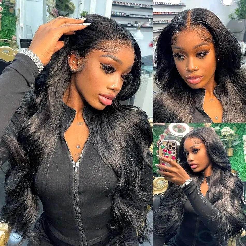 Body Wave HD 13x6 Lace Frontal Wig Pre Plucked 13x4 HD Transparent Lace Front Human Hair Wig Brazilian Human Hair Wigs For Women