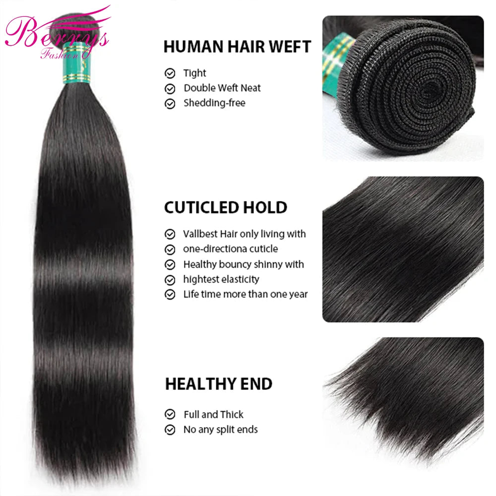 Fast Shipping 3-4 Days Brazilian Virgin Hair Straight Human Hair Bundles 100% Unprocessed Raw Hair Can Bleach And Dey 613 Colors