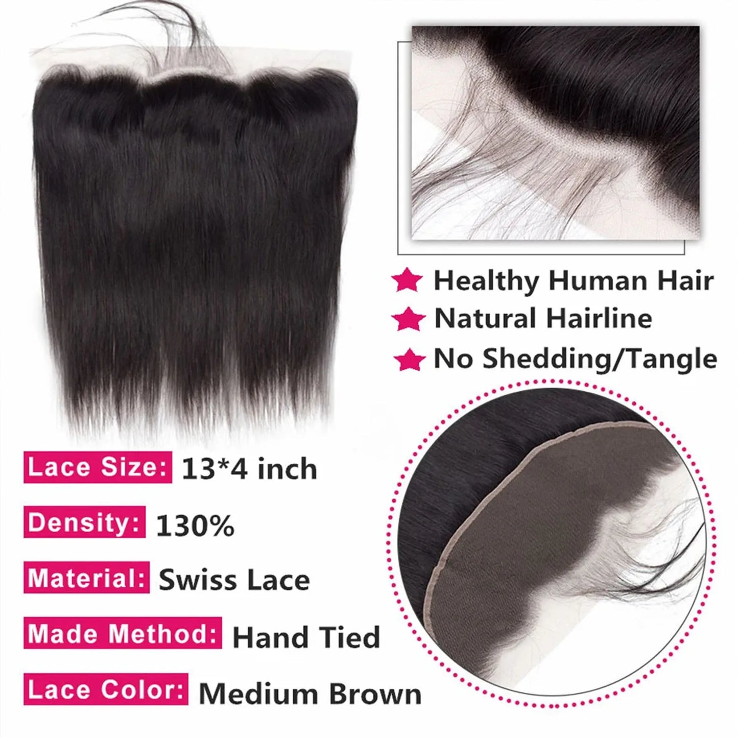Silk Straight Human Hair Bundles With 13x4 HD Lace Frontal With Extensions Brazilian Weavings 3 Bundles With Closure for Women