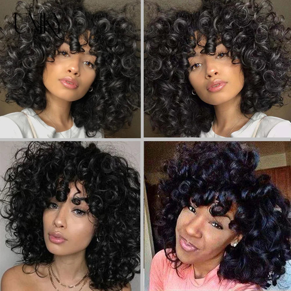 Short Bouncy Curly Human Hair Bundles 100% Human Hair Weft Brazilian Hair Weave Bundle Cheap short deep loose ocean wave bundles