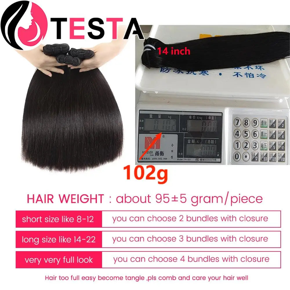 Bone Straight Double Drawn Raw Vietnamese Hair Bundles 15A Virgin Unprocessed Original Human Hair Bundles Thick Ends Extensions